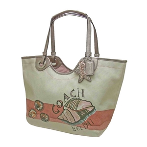 激レアCOACH（コーチ）のトートバッグ＆ポーチ♪可愛いピンク×貝殻 