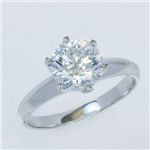 プラチナ（Pt900）大粒1.5ctダイヤモンドリング（指輪）184777 13号