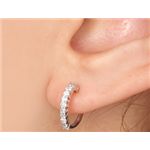 0.2ctダイヤハーフエタニティピアス