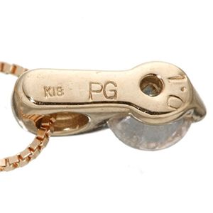 K18PG0.1ctピンクダイヤモンドペンダント　鑑別付き