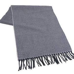 Ermenegildo Zegna 新作マフラー OSM04 B ネイビー×ホワイト