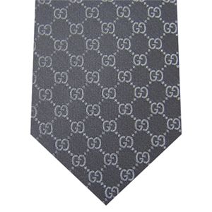 GUCCI(グッチ) シルクネクタイ 2010 春夏 Grey N-GUC-A01492