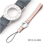 携帯電話に上品カラーを纏う♪BVLGARI 携帯ストラップ　ピンク