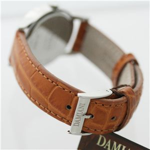 D-SIDE ホワイト文字盤 ブラウンクロコダイルベルト 30001813