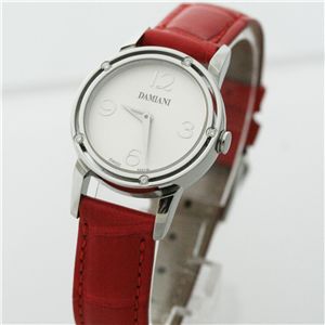 D-SIDE ホワイト文字盤 レッドクロコダイルベルト 30001815