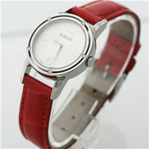 D-SIDE ホワイト文字盤 レッドクロコダイルベルト 30001815