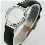 D-SIDE　ホワイト文字盤ブラッククロコダイルベルト 30001900-253