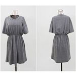 Girls-Import Mart(ガールズインポートマート)ハイウエストシャーリングワンピ グレー(無地)