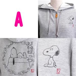 SNOOPY  ロゴパーカー NK191300A グレーM