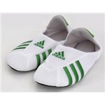 adidas（アディダス）　ロッカールームソックス ホワイト×フェアウェイ23-25cm