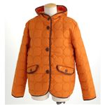 PRO-Keds 中綿サーモライトサークル柄キルトジャケット オレンジ M