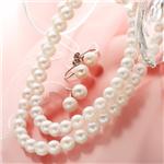 あこや6.5-7mm珠42cm&47cmネックレス&イヤリングセット