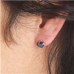 K18 2ct ブリリアントカットサファイヤピアス