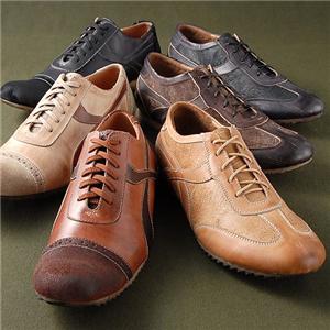 【特価！】BALEANS ハンドメイド 本革レザースニーカー　2699/2705 Bタイプ ベージュ 10号