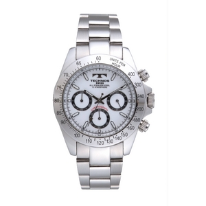 TECHNOS(テクノス) クロノグラフ メンズウォッチ TGM615SW ホワイト