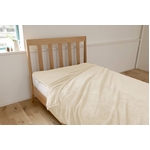 ふっくらマシュマロタッチ マイクロファイバー毛布＆敷きパッドセット ダブル アイボリー