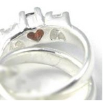 誕生石　バースディストーンプチリングネックレス　1月／ガーネット