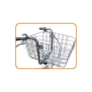 大きなカゴ!ペットキャリーバッグつき 20インチ自転車 シルバー