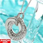 プラチナコーティング トリプルリングトップ シルバーペンダント