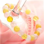 イエローオパール×ローズクォーツブレス