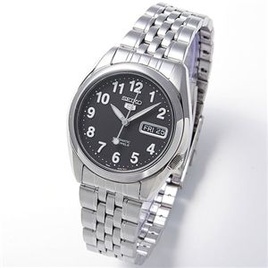 SEIKO(セイコー) セイコー5 オートマメンズブレスウォッチ SNK381K/ブラック