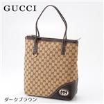 GUCCI GGロゴ縦トート 182492 ダークブラウン