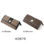 COACH　長財布　エルゴ 40876 カーキ/BKHBK