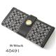 COACH　長財布　エルゴ 40491 ブラック/BBKW2