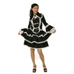 マリアドレス（チュールメイド）黒/白　ML