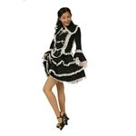 マリアドレス（チュールメイド）黒/白　ML