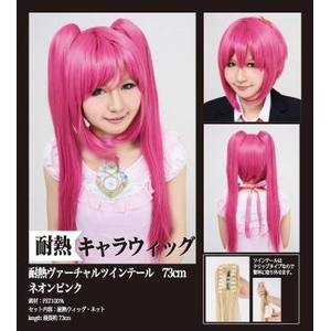 【耐熱ウィッグ】ヴァーチャルツインテール ネオンピンク