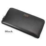 BALENCIAGA(バレンシアガ) レザーラウンドファスナー長財布 BANA02 Black