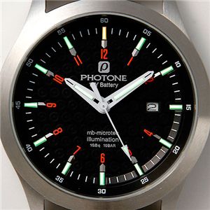 PHOTONE（フォトン） メンズ トリチウムガスライト レザーベルト 
