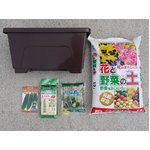 届いたらすぐに取り掛かれる！ゴーヤ栽培５点セット【４箱セット】育て方付き