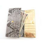 パイソン合皮財布（ヘビ柄ジップウォレット）170 ホワイト