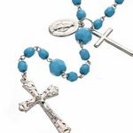ロザリオネックレス 【ブルー】