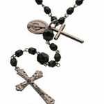 ロザリオネックレス 【ブラック】