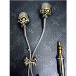 スワロフスキーイヤホン ドクロイエロー