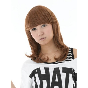 オールウイッグ 前髪ぱっつんポップカール AL-2 ナチュラルブラウン