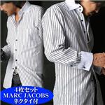 【シーン別コーディネイト】こだわりドレスシャツ4枚セット（MARC JACOBSネクタイ付き！） L