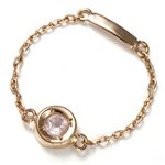 神戸チェーンリング ローズクオーツ 15号