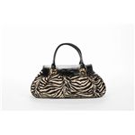 ゼブラ柄ボストン/Couture/ベージュ/BW-0271