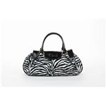 ゼブラ柄ボストン/Couture/ホワイト/BW-0271