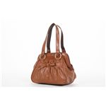 リボン付き木目調miniボストンバッグ/Couture/ブラウン/L-72151J