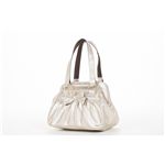 リボン付き木目調miniボストンバッグ/Couture/シャンパンゴールド/L-72151J