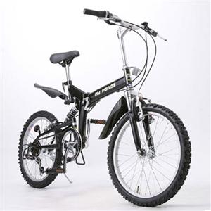 MY PALLAS(マイパラス)M-10 折り畳み自転車 20インチ6段変速ダブルサス ブラック