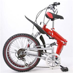 MY PALLAS(マイパラス)M-10 折り畳み自転車 20インチ6段変速ダブルサス ブラック