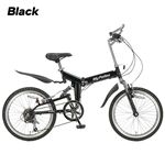 MY PALLAS　20インチ　Wサス付き折りたたみ自転車　W-210ＢＫ ブラック