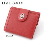 BVLGARI(ブルガリ) ドッピオトンド二折財布 25217/RED