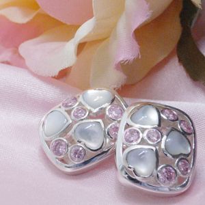 【送料無料】 Folli Follie(フォリフォリ) スターリングシルバー&マザーオブパール ハートモチーフ イヤリング 3C5S121PW 【ブランド7sale】11月23日15時まで限定値下げ2個限り